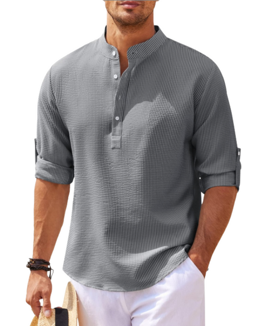 Camisa pólo de manga comprida