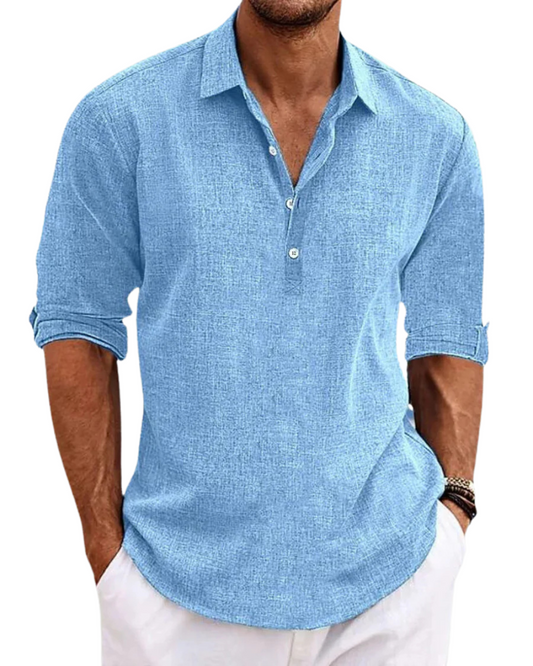 Camisa clássica de algodão Sabbio