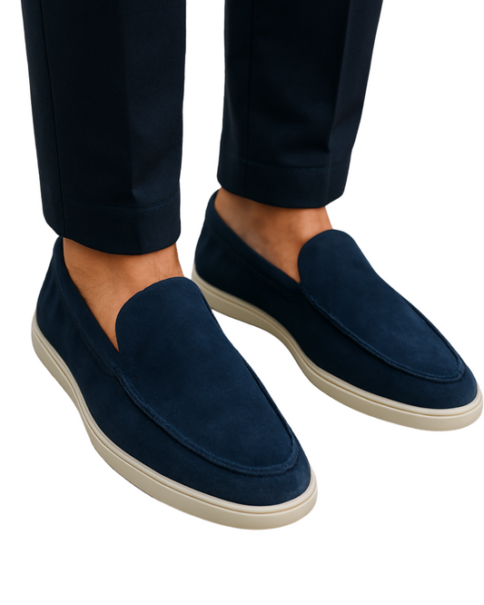 Elegantes mocassins de camurça