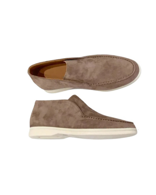 Mocassins casuais de camurça