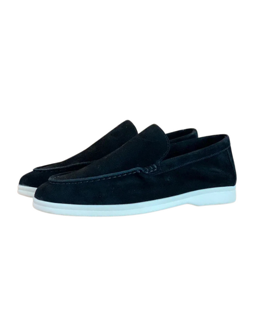 Elegantes mocassins de camurça