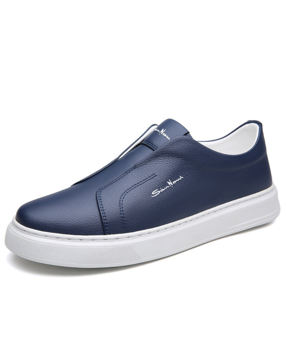 Sapatos Slip-On em pele