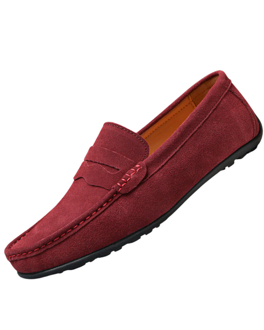 Mocassins de camurça retro para homem