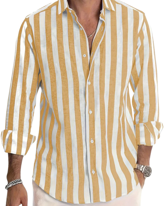 Camisa de verão às riscas
