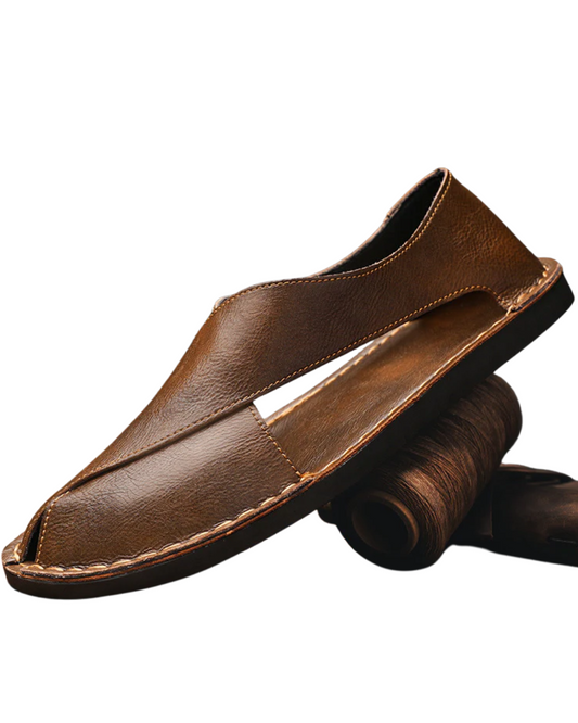 Sandálias de couro Premium