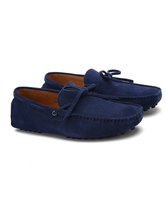 Mocassins casuais de verão em camurça