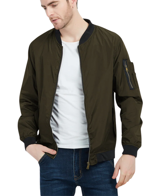 Casaco de bombardeiro elegante