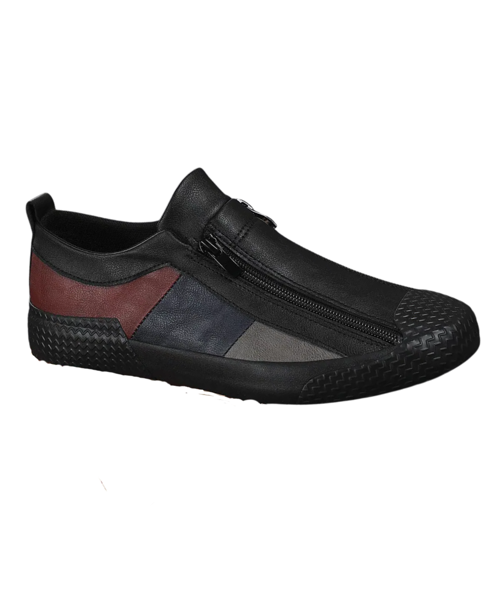 Sapatos de couro com fecho