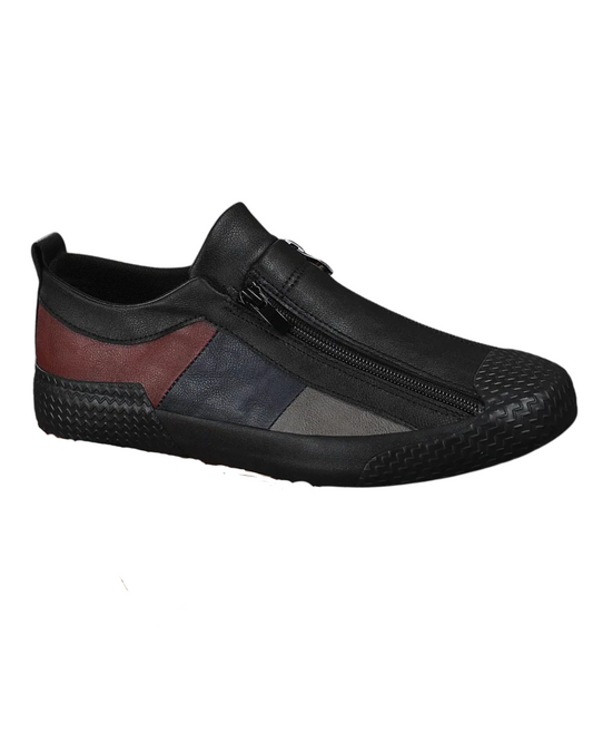 Sapatos de couro com fecho