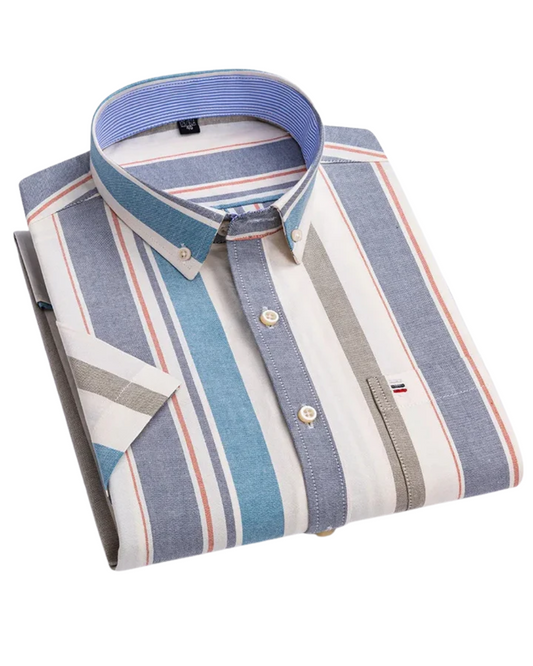 Camisa de algodão elegante para homem
