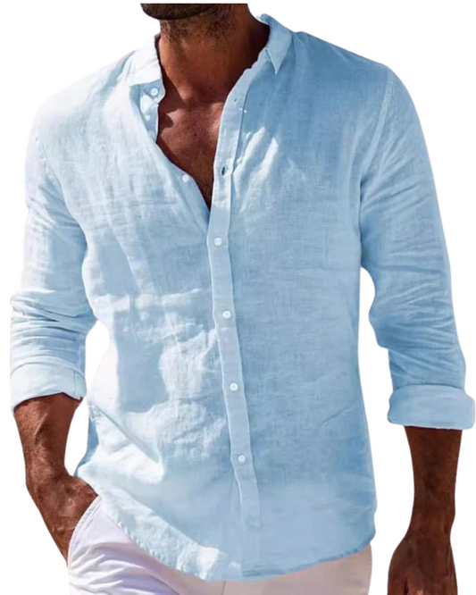 Camisa de linho elegante