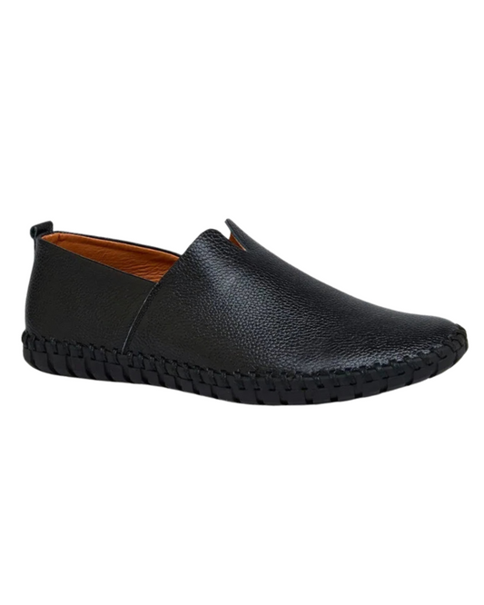 Mocassins em pele respirável