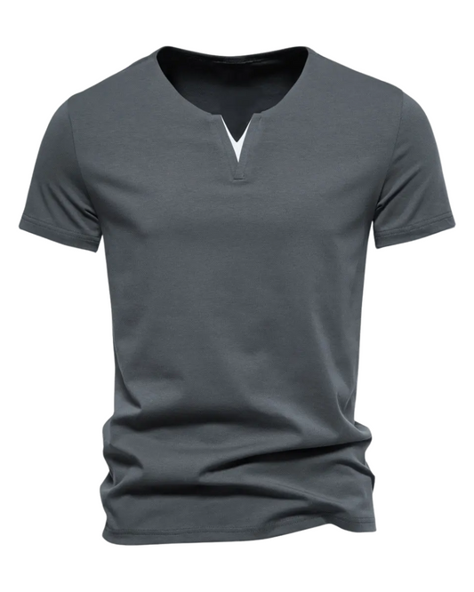 Camisa elegante com decote em V