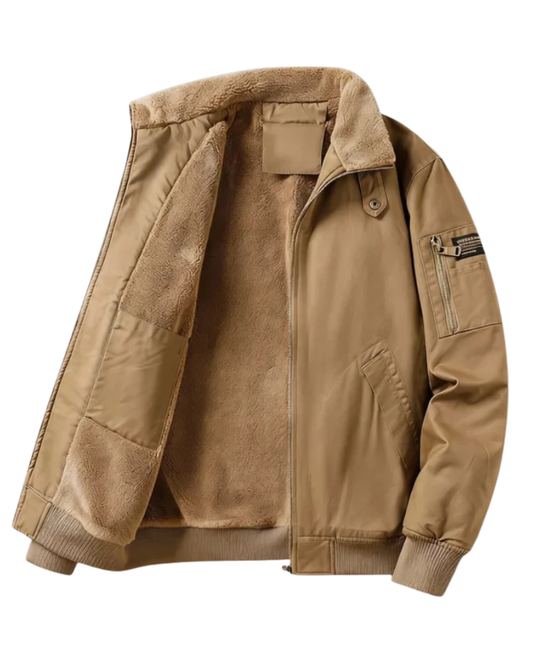 Casaco de algodão com forro polar