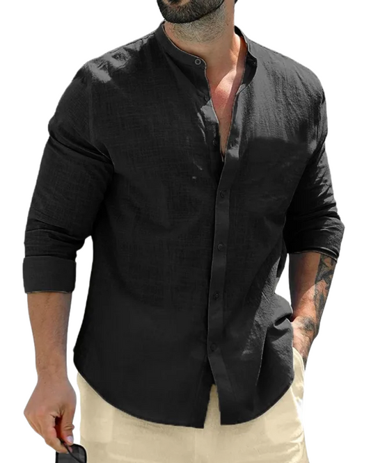 Camisa de linho para homem