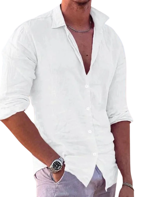 Camisa casual de linho