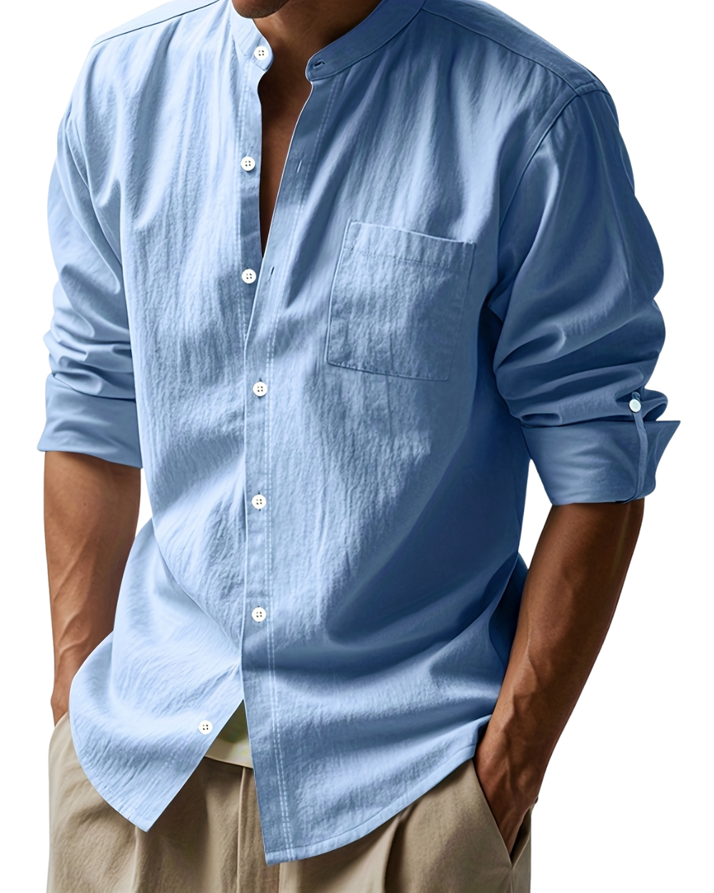 Camisa de linho elegante