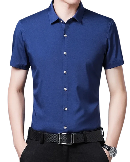 Camisa de manga curta casual para negócios