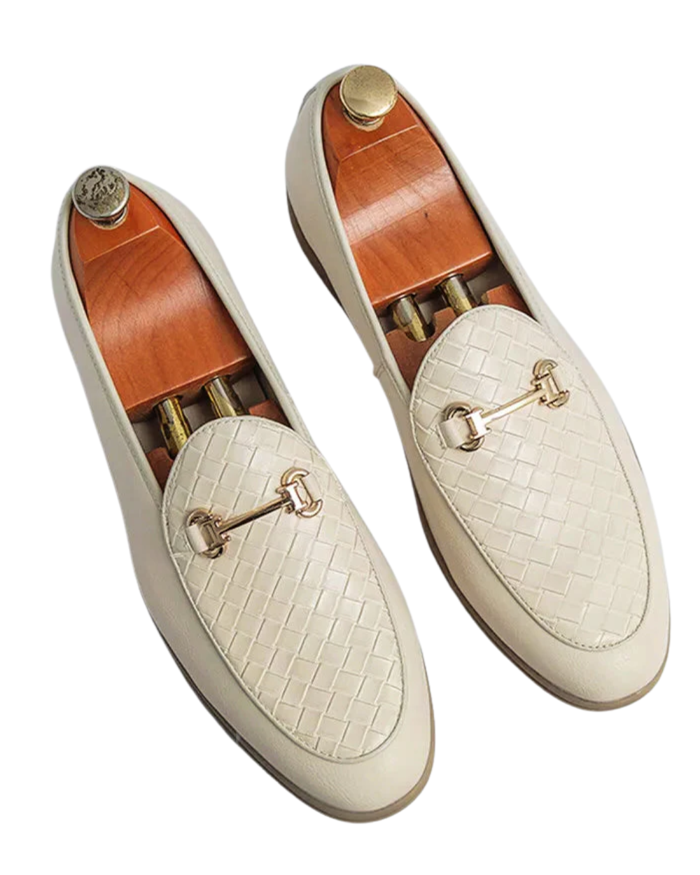 Mocassins de couro chique para homem