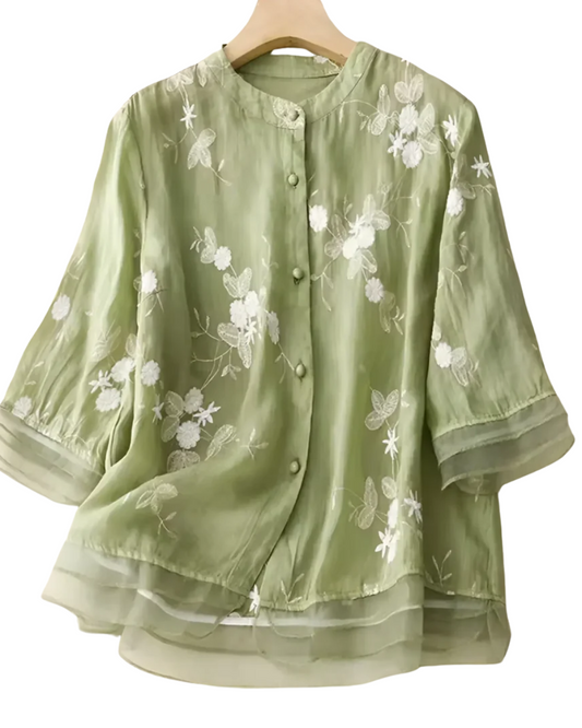 Blusa floral para mulher