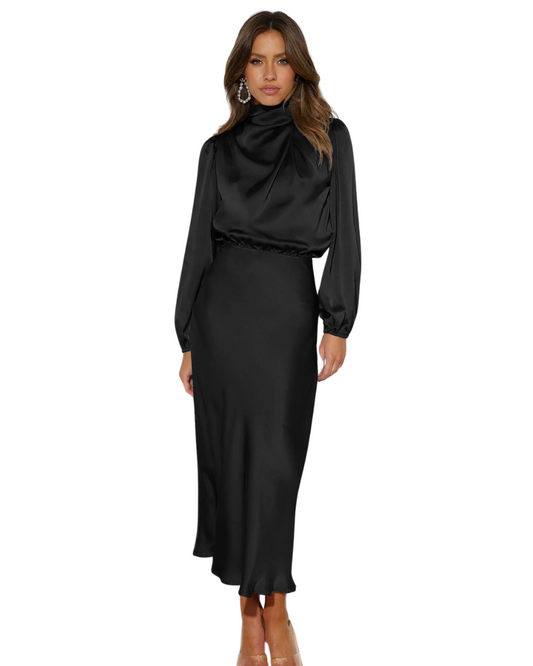 Vestido de cetim elegante