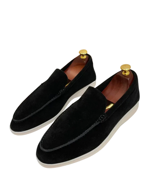 Mocassins clássicos de camurça