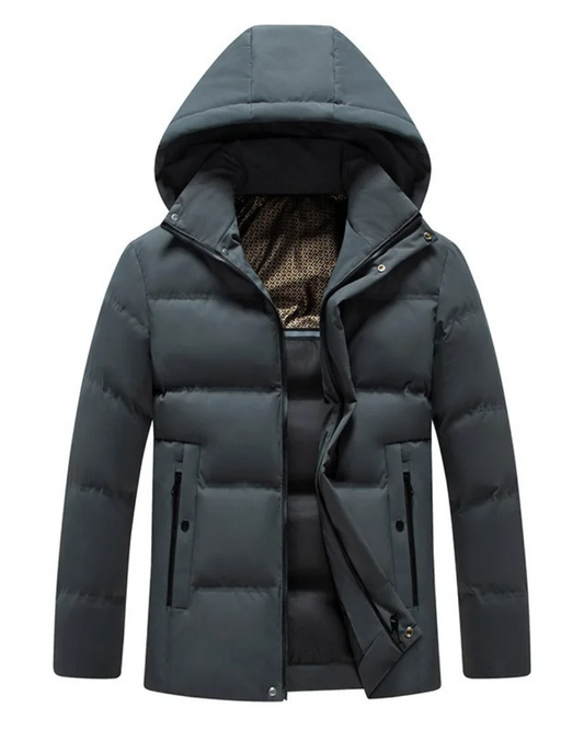 Casaco de inverno elegante e impermeável