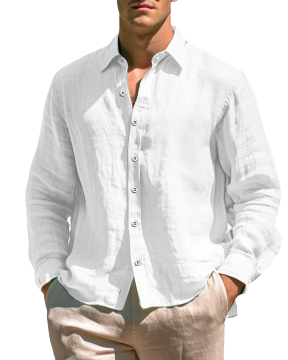 Camisa casual de linho