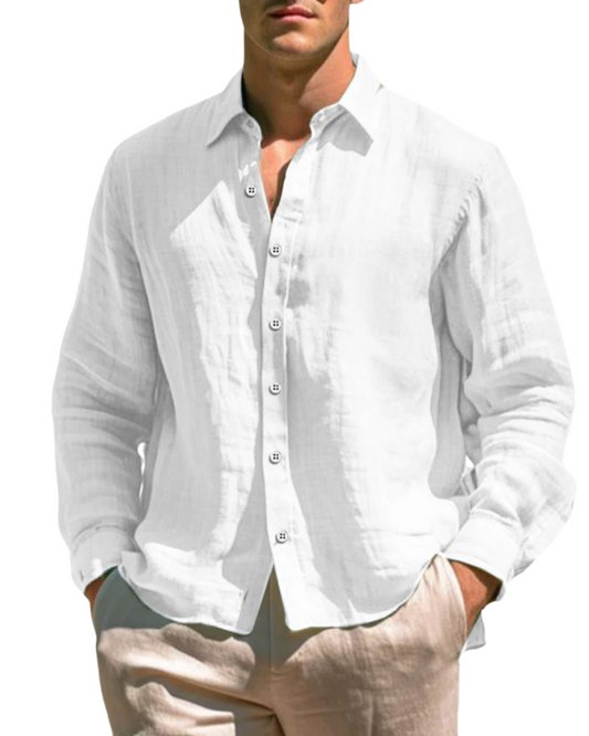 Camisa casual de linho