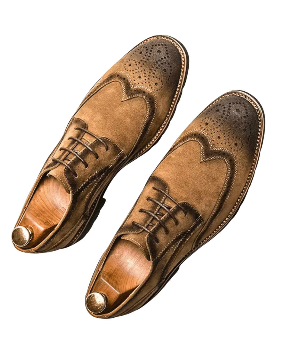 Sapatos Oxford de camurça