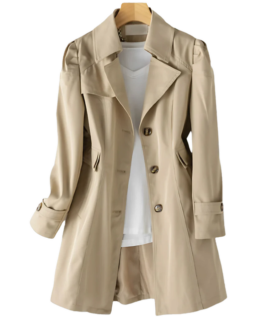 Gabardina elegante para mulher