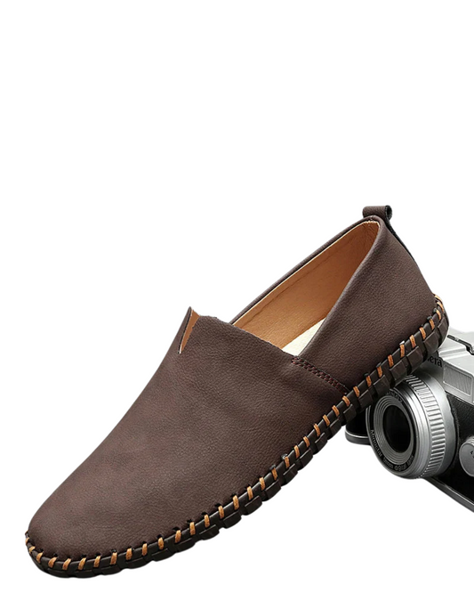 Mocassins em pele Santorini