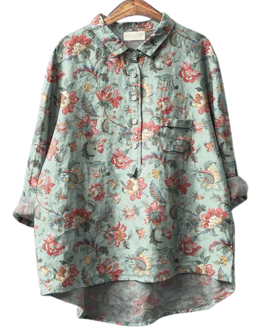 Blusa floral elegante