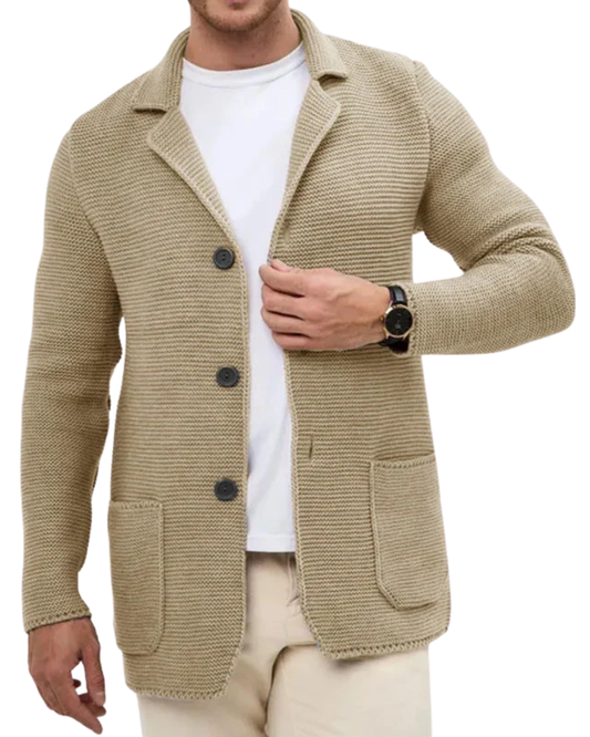 Casaco de malha elegante