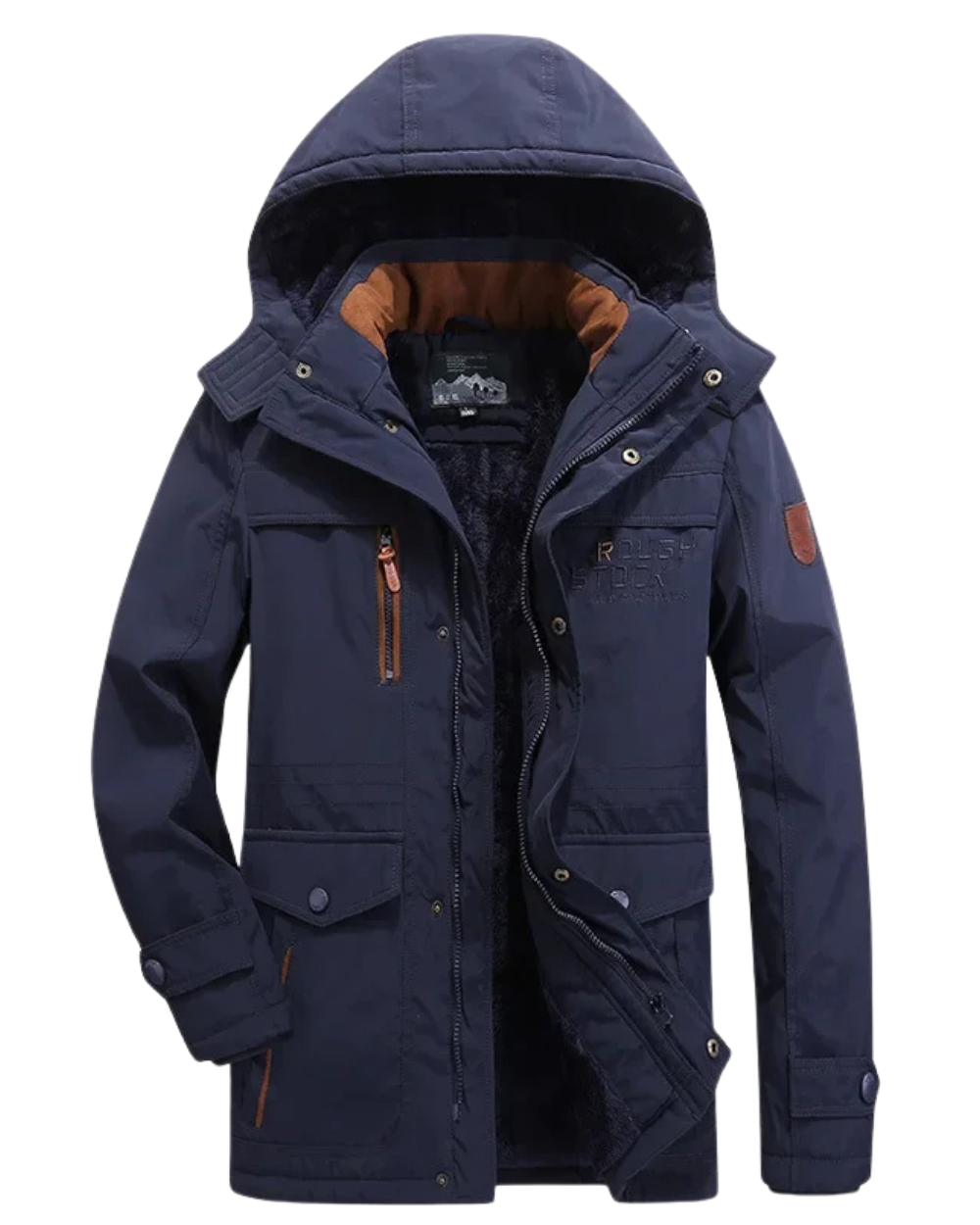 Casaco de inverno acolchoado elegante