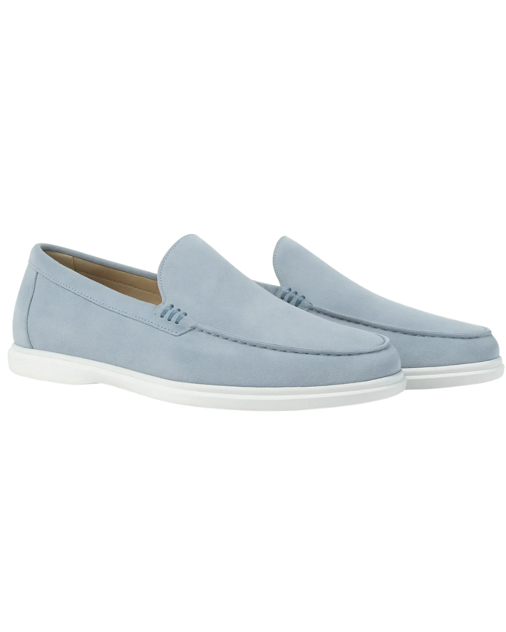 Mocassins casuais de camurça