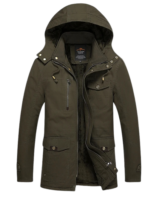 Casaco de inverno acolchoado de algodão elegante