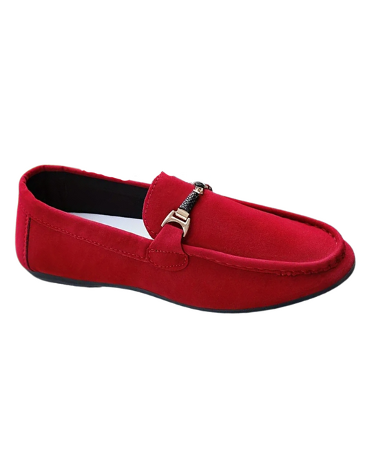Mocassins de negócios em camurça