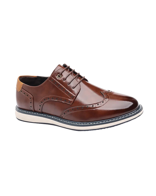 Elegante sapato Oxford em couro