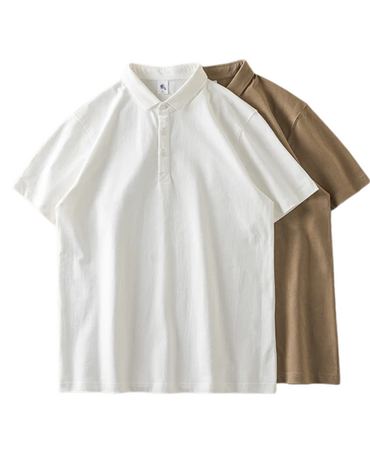 Camisa pólo de algodão para homem