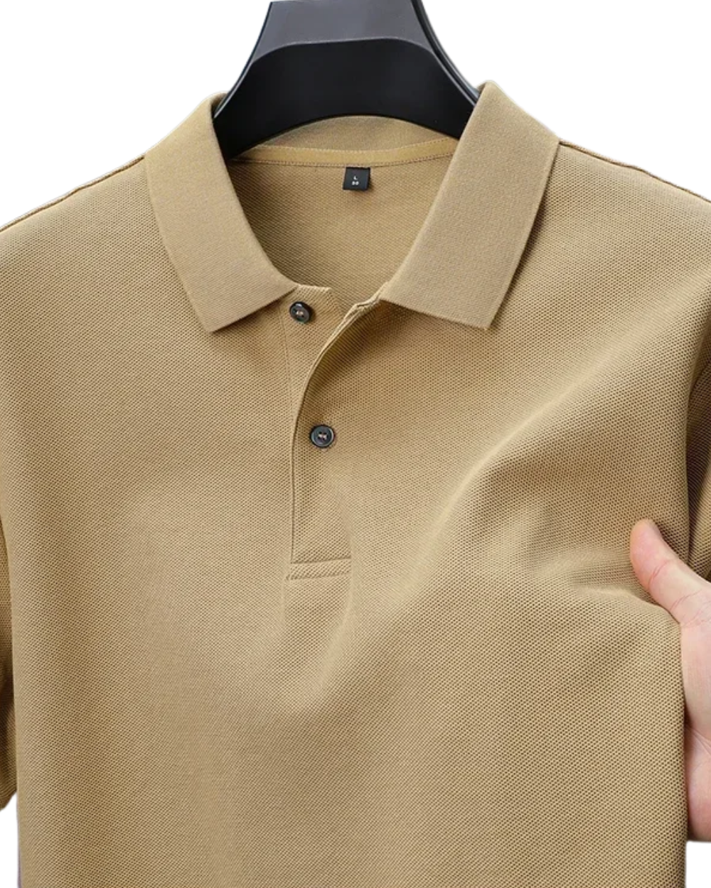Camisa pólo casual de algodão
