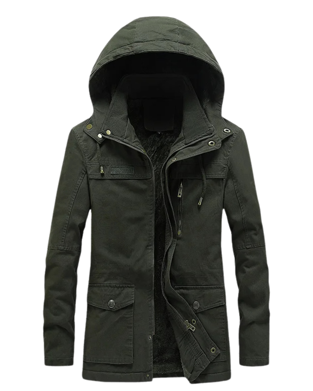 Casaco casual de inverno em algodão