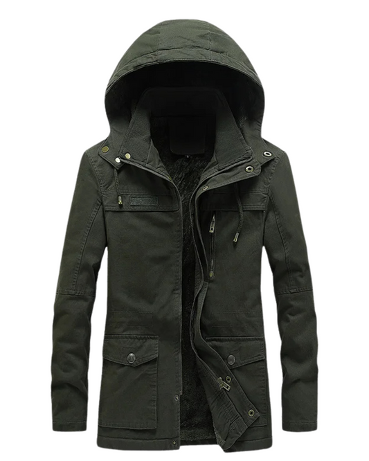 Casaco casual de inverno em algodão