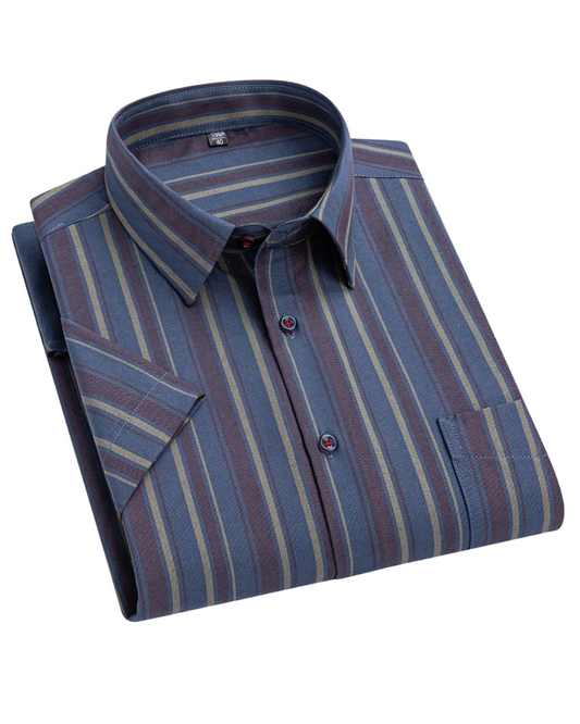Camisa de manga curta em algodão