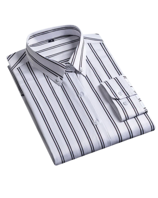 Camisa de homem com riscas elegantes
