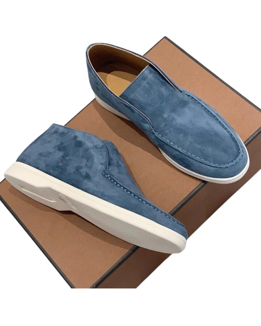 Mocassins casuais de camurça