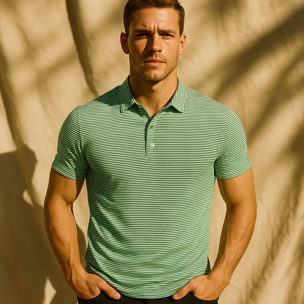 Camisa polo listrada