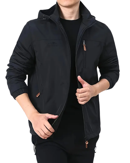 Casaco elegante à prova de vento