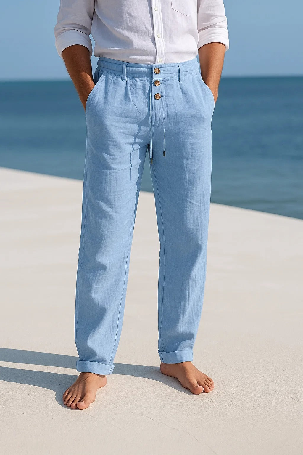 Calças de verão elegantes