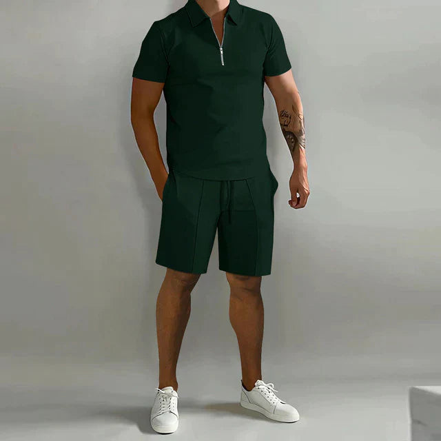 Conjunto de camisa pólo elegante